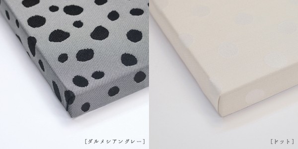 日本製 織物ファブリックパネル L モノトーン2枚セット ダルメシアン