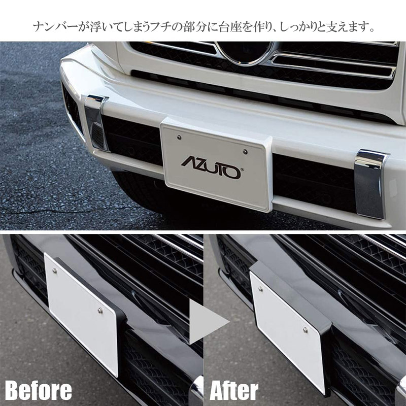日本製 ライセンスプレートベース G-Class (W463A)専用 メルセデス