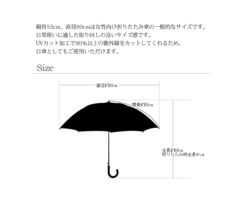 槙田商店 FRUKTLADA ホワイト × ベージュ 折りたたみ傘 雨傘