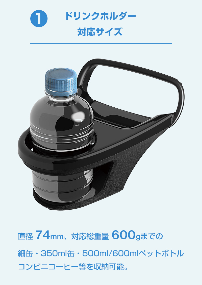 キュウソネコカミ　ドリンクホルダー　新品未使用‼️ 超貴重‼️ ペルシード ツインドリンクホルダー ブラック DK14-06｜うさマート