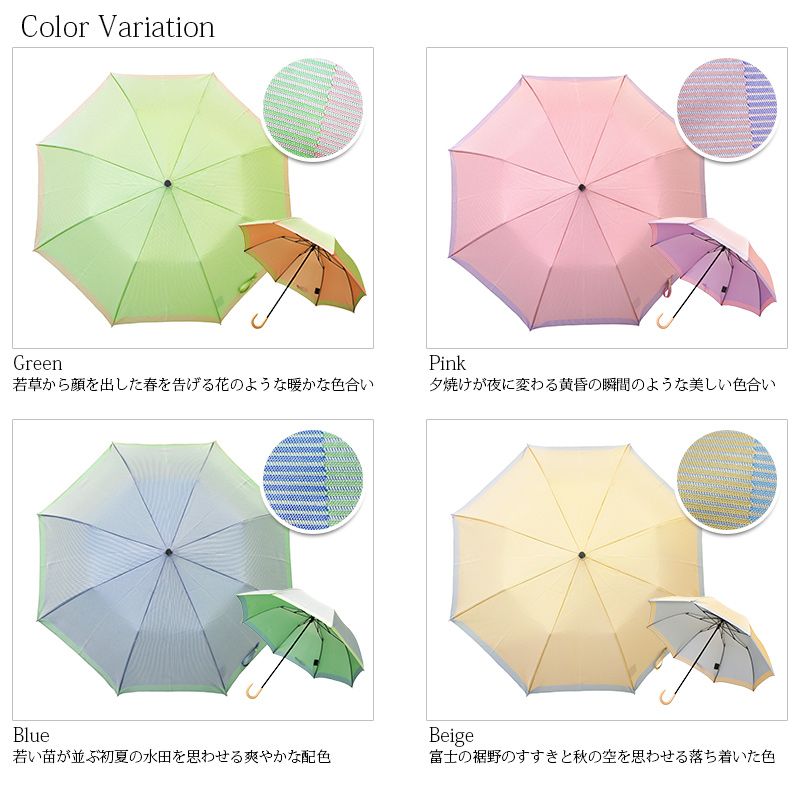 傘 レディース 織物の傘 SCENE 晴雨兼用傘 折りたたみ傘 日本製 槇田