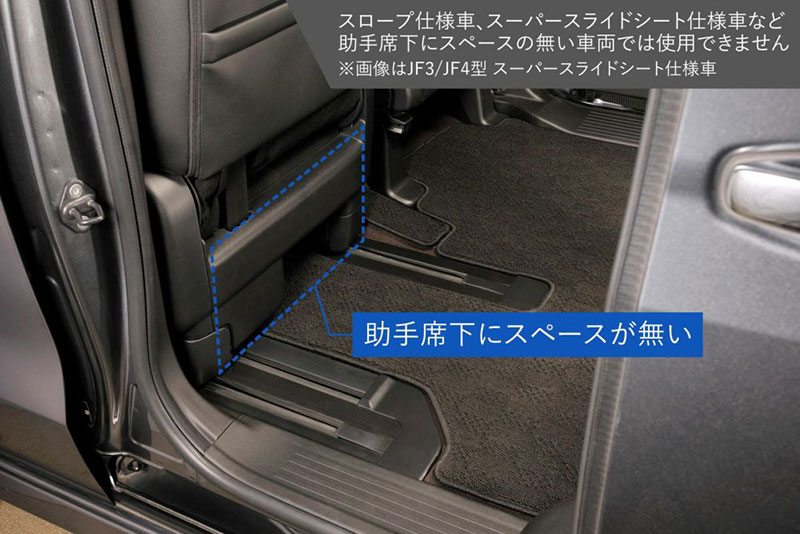 【値引しました】ホンダ　N BOX  JF5 無限左サイドスカート(助手席側) CARMATE（カーメイト） N-BOX専用 助手席下 収納バッグ NZ851 エヌ