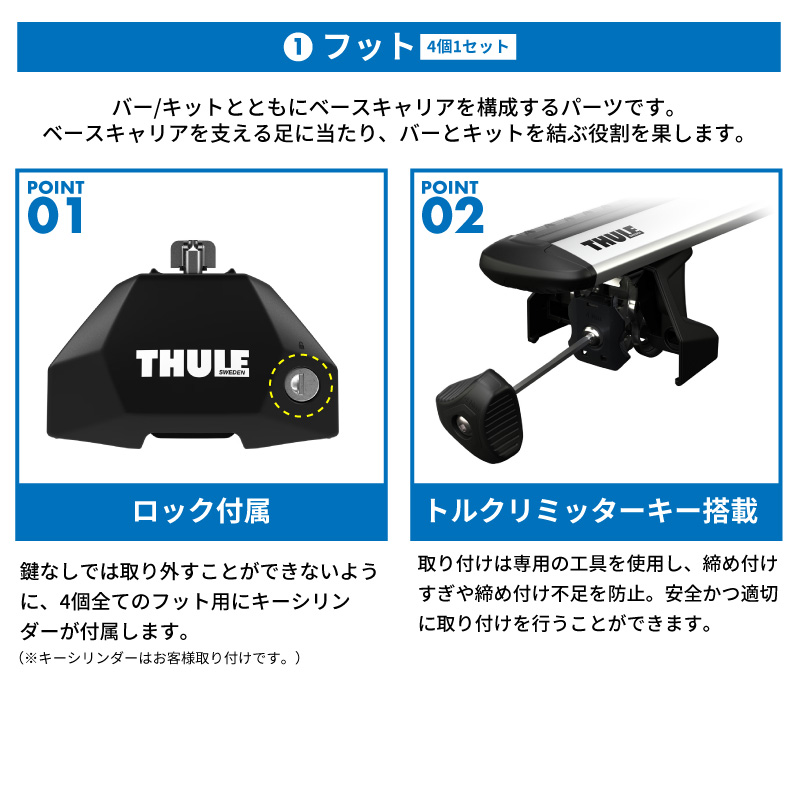 THULE スーリー トヨタ RAV4 50系（ダイレクトルーフレール付 H31/4