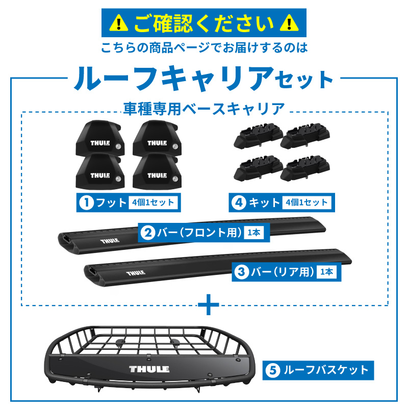 THULE スーリー スバル レヴォーグ VM（H26/6〜）用フット7207+