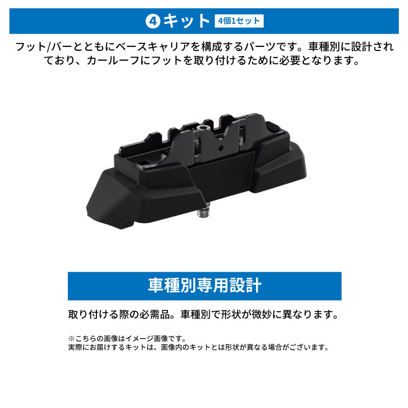 THULE スーリー スバル レヴォーグ VM（H26/6〜）用フット7207+