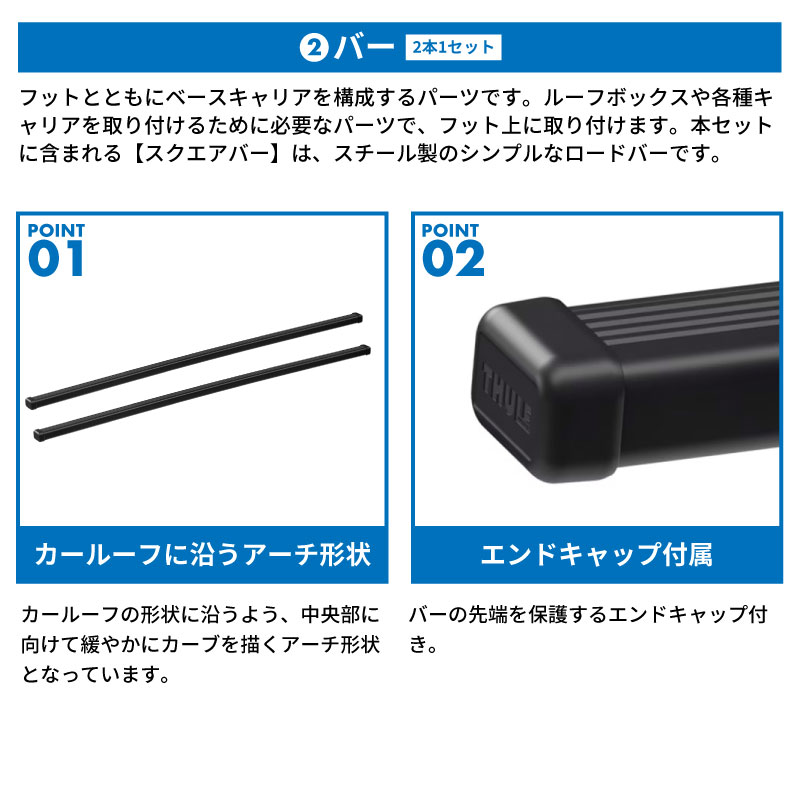 THULE スーリー ランドクルーザー 250（ルーフレール付き R6/4〜 250系