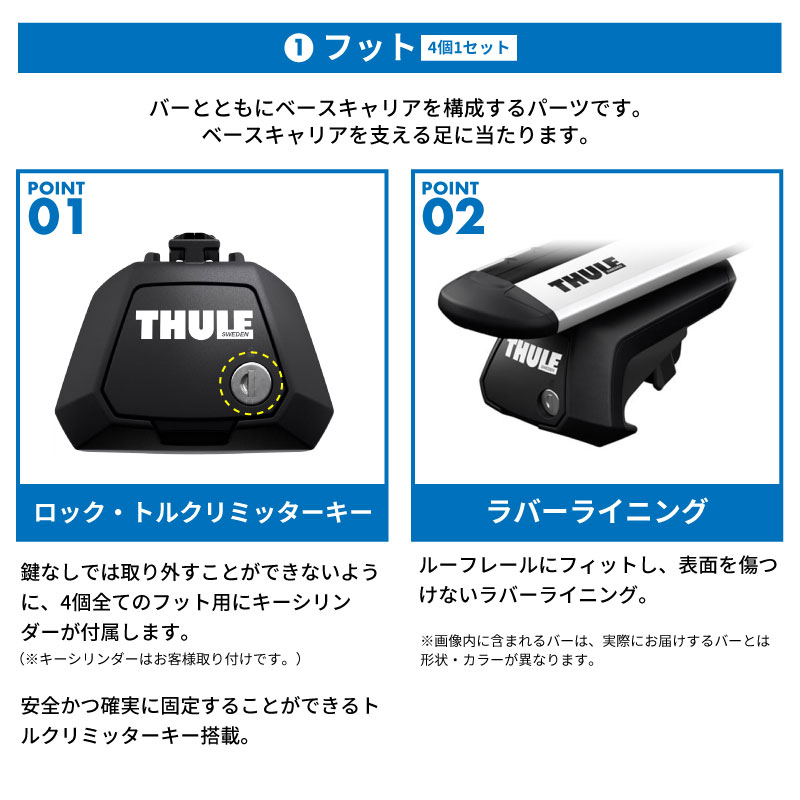 THULE スーリー メルセデスベンツ GLB（ルーフレール付き 2020