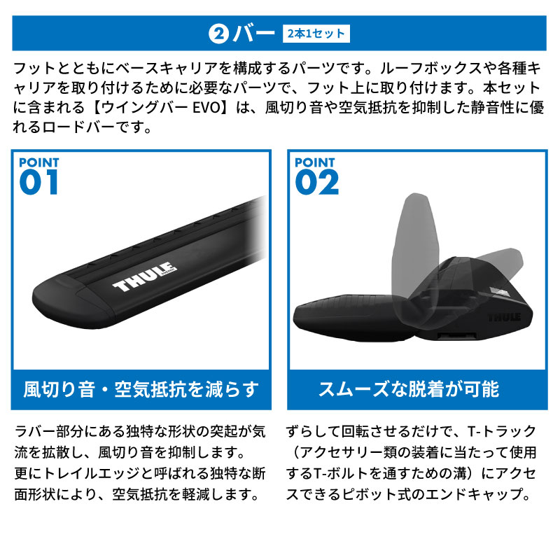 THULE スーリー ランドクルーザー 250（ルーフレール付き R6/4〜 250系