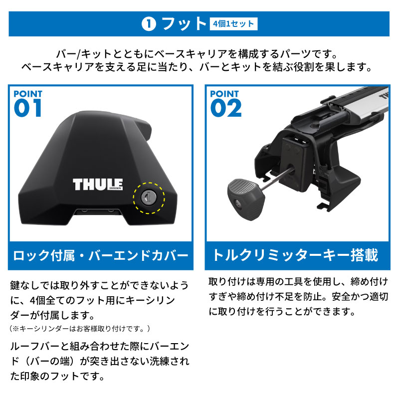 THULE スーリー プロボックス 160系 ルーフラックセット ルーフ