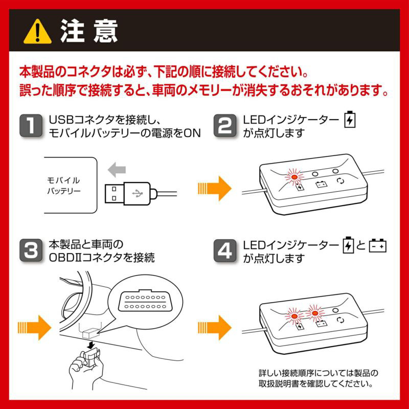 a　バッテリーグレードアップ&3日内発送スペアキー バッテリー交換 車 メモリー バックアップ電源 USB USB-A 給電式