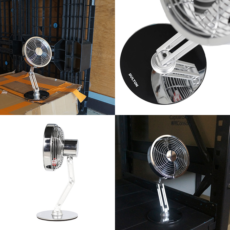 DULTON 扇風機 卓上 3段階風量調節 小型 コンパクト 360°調整