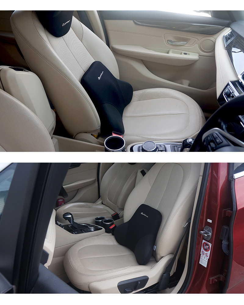 腰あてクッション ファイテン リュクス 車用 腰サポート 低反発