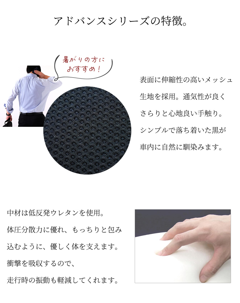 ファイテン 腰ホールドクッション アドバンス 車 メタックス 低反発