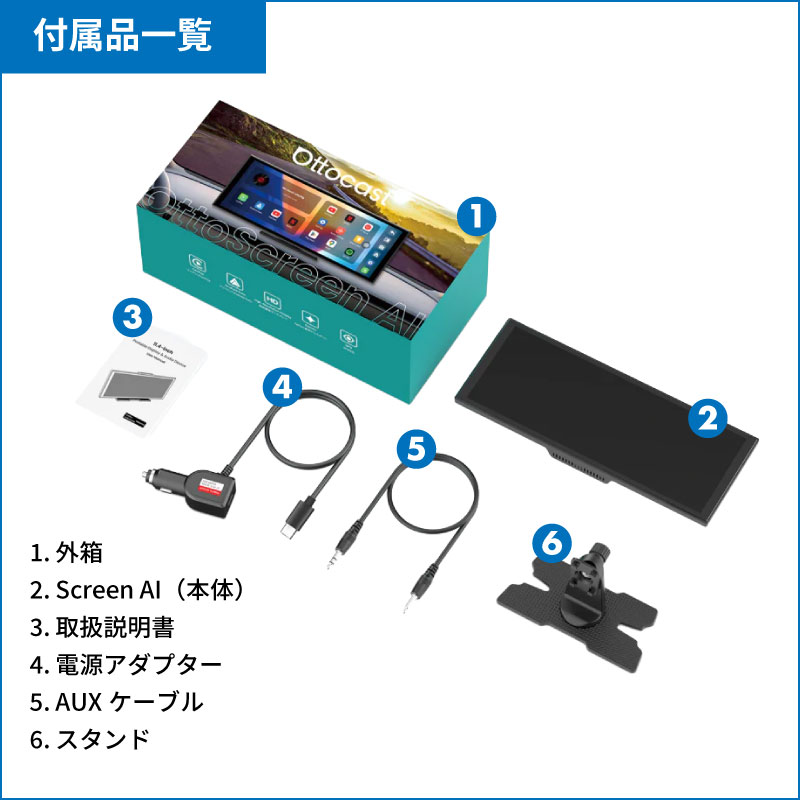 Ottocast Screen AI オットキャスト スクリーン 車載タブレット 地図