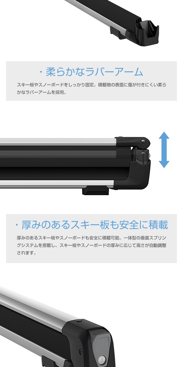 Thule（スーリー） スキー板・スノーボード用キャリア SnowPack
