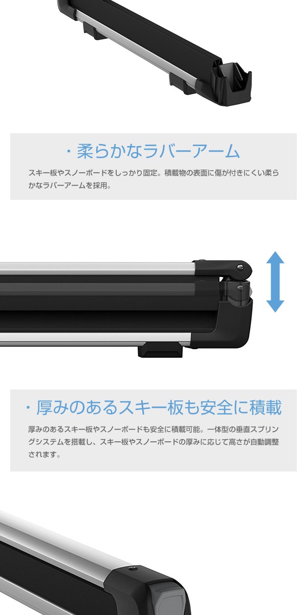 Thule（スーリー） スキー板・スノーボード用キャリア SnowPack