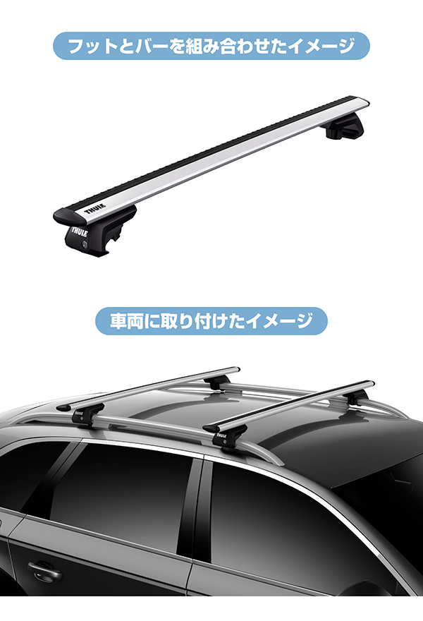 THULE スーリー フィット クロスター（ルーフレール付き GR#） ルーフ 