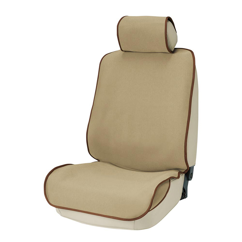 抗菌 防臭 防水シートカバー 防水デオ 前席用 ベージュ 撥水 防水加工