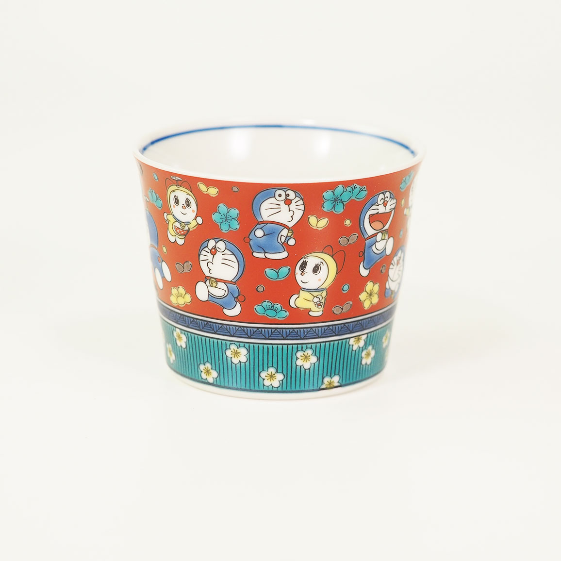 九谷焼 青郊窯 大人気 ドラえもん そばちょこ 径8.1×高6.5cm : 九谷焼