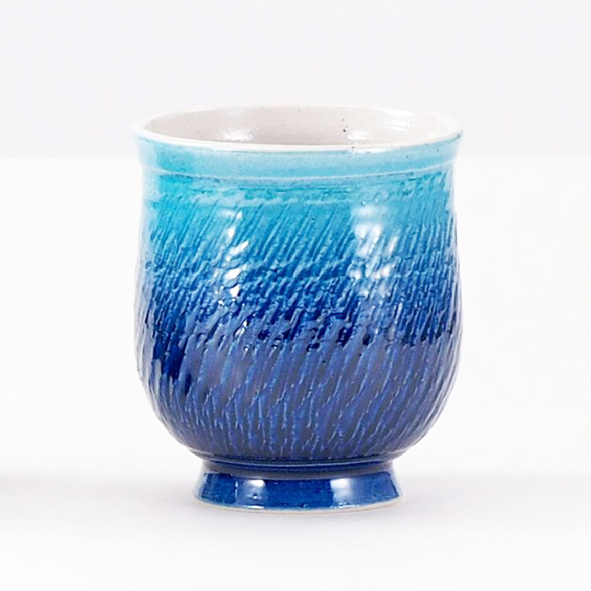 九谷焼 【九谷和窯×宗秀窯】 飛び鉋湯呑 釉彩 (プレゼント 贈り物