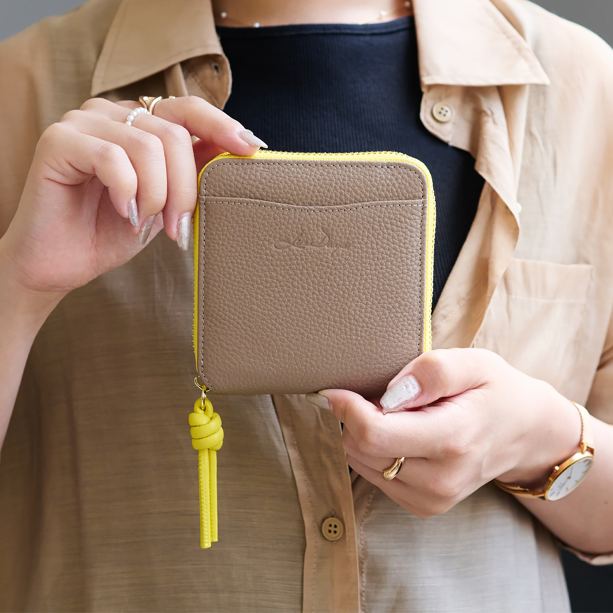 財布 二つ折り財布 レディース リズデイズ 本革 牛革 スキミング防止 RFID 磁気防止 ミニウォレット ミニ財布 LIZDAYS スタイルオンバッグ | LIZDAYS | 02