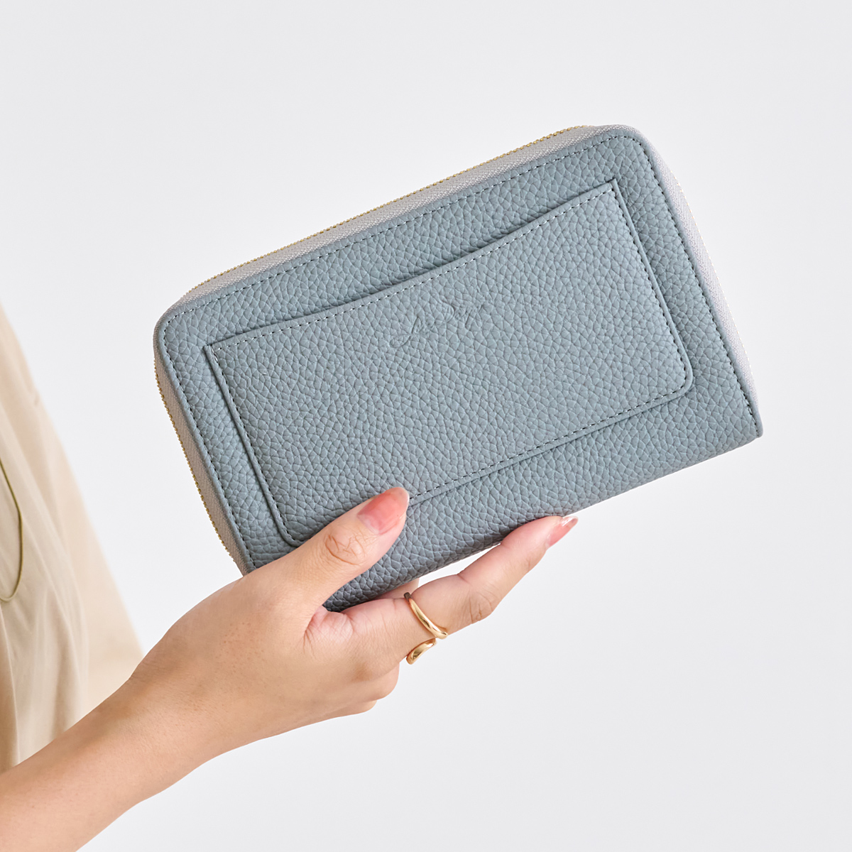 LIZDAYS 通帳ケース スキミング防止 磁気 レディース ファスナー メンズ 牛革 磁気 防止 磁気シールド 防犯 大容量 RIFD キャッシュカード | LIZDAYS | 06