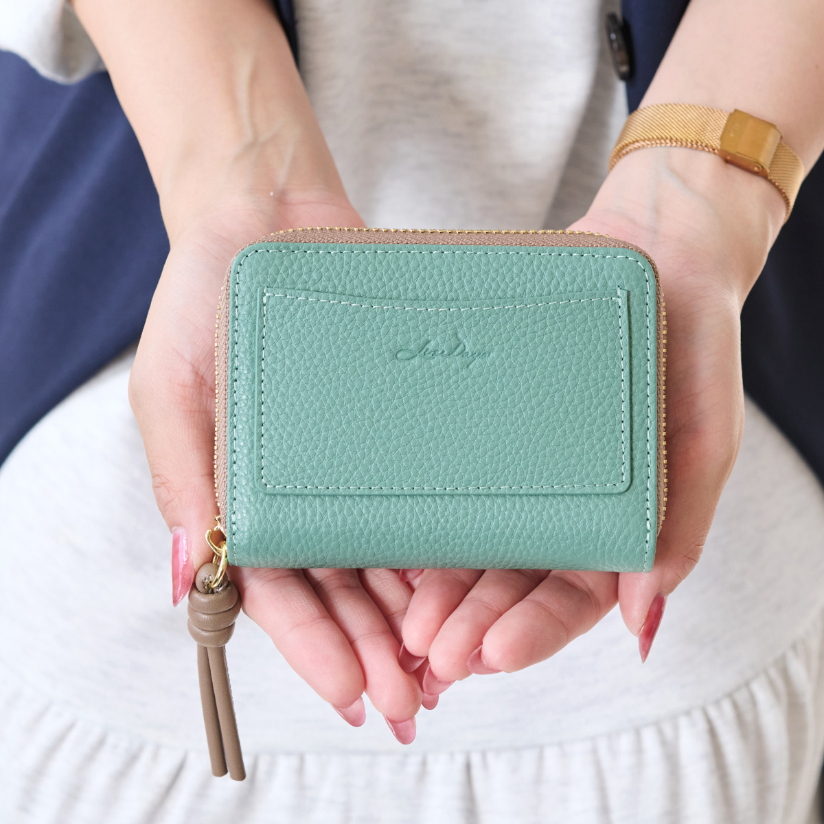 財布 レディース ミニ財布 本革 カードケース ミニウォレット 大容量 お札折れない 使いやすい カード入れ 小銭入れ LIZDAYS | LIZDAYS | 05