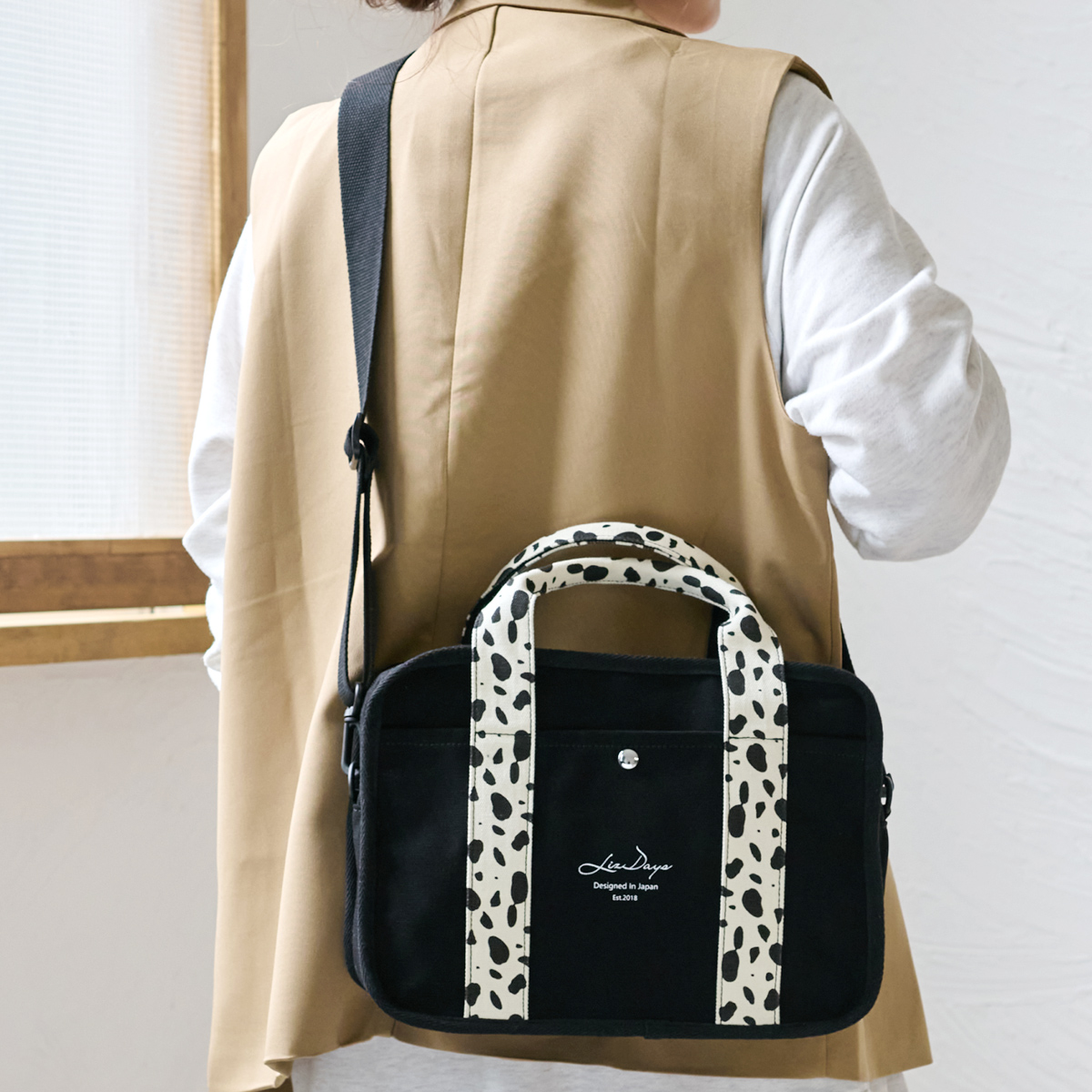 LIZDAYS（リズデイズ） トートバッグ レディース ファスナー付き 2way