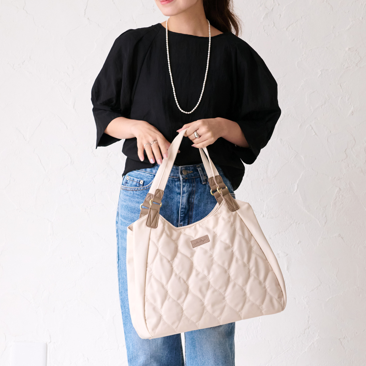 LIZDAYS トートバッグ レディース キルティング ナイロン 軽量