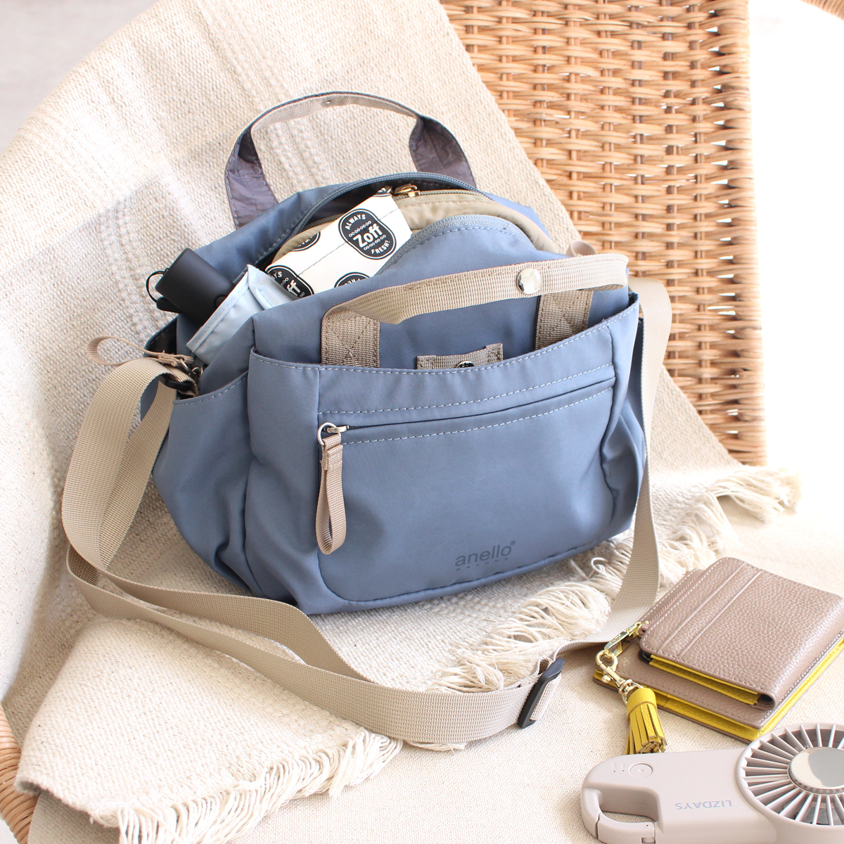 anello GRANDE ショルダーバッグ レディース 2way ミニボストンバッグ