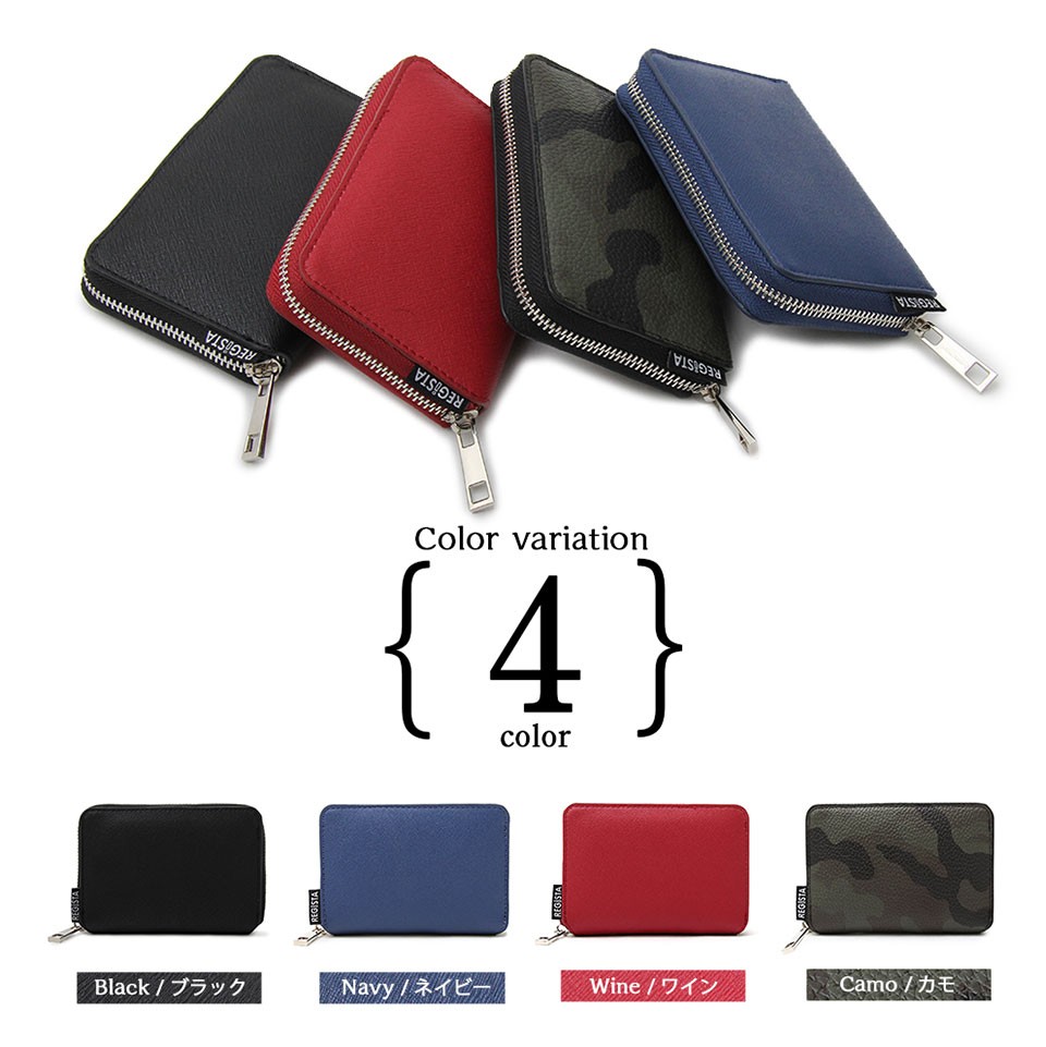 メール便送料無料】財布 メンズ ラウンドファスナー 二つ折り 長財布