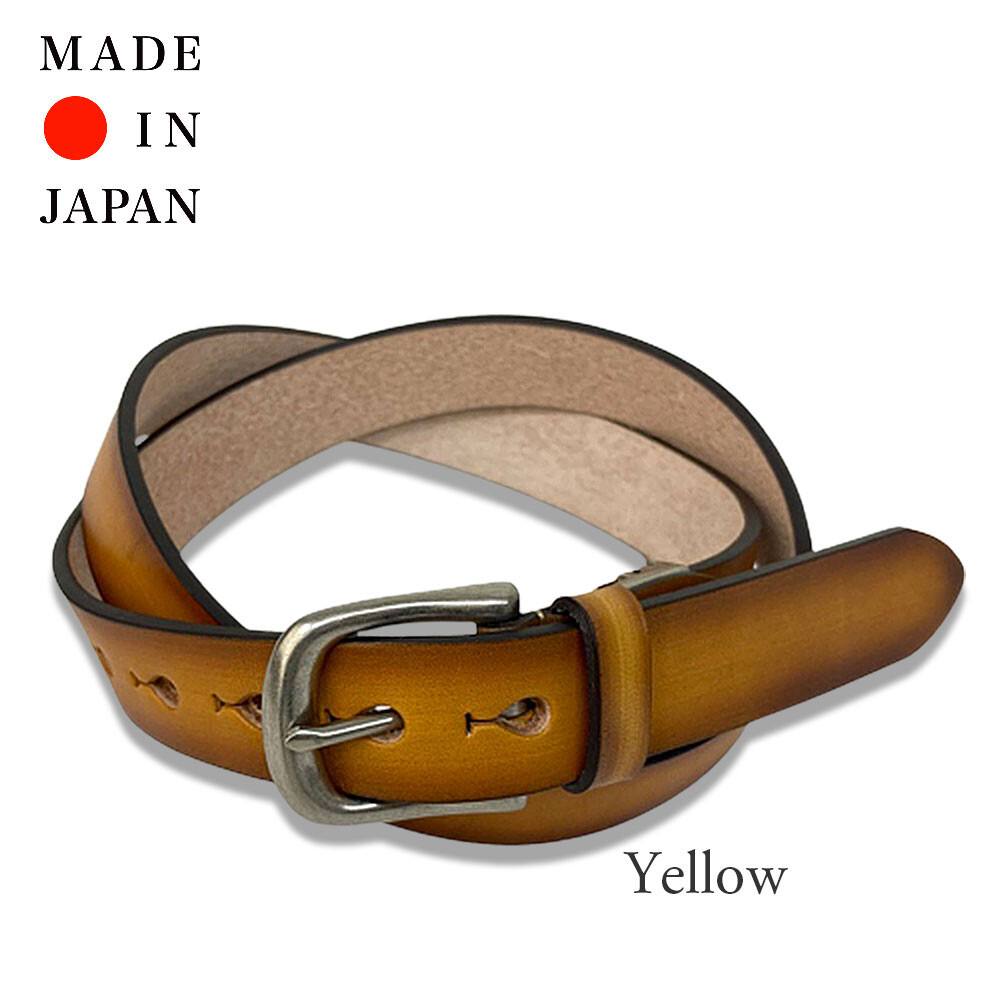 タチヤ tachiya L037KW 30mm 栃木レザー手染めベルト 日本製 : STYLE