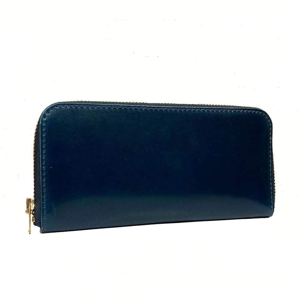 Lien リアン LIWC720 コードバン×ジーンズラウンドウォレット 長財布