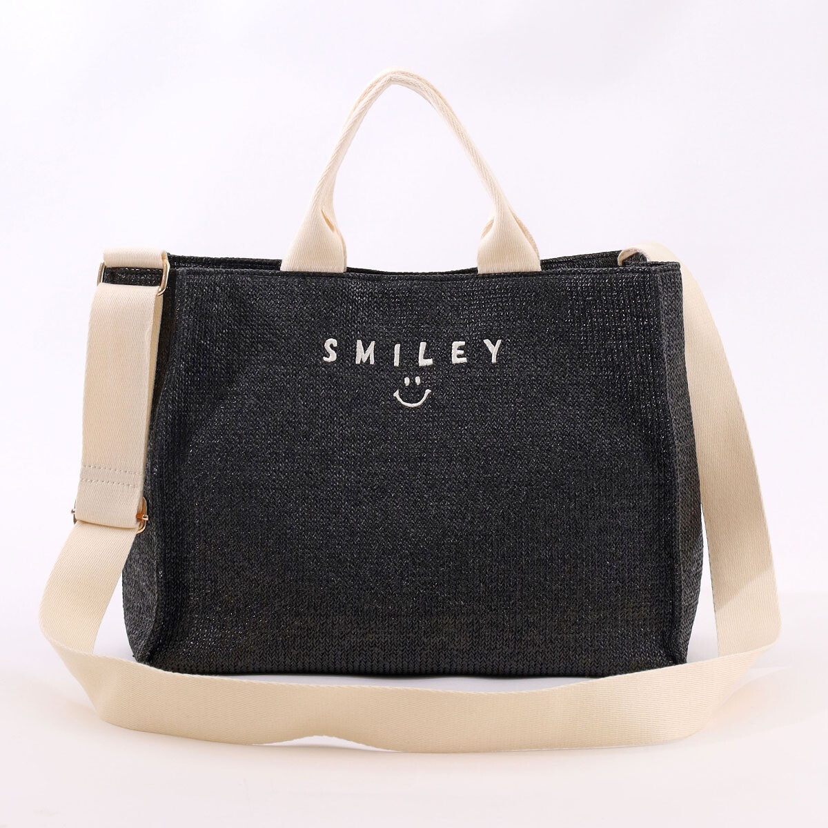 COOCO クーコ 24131-11703 SMILEY PPシートスクエア 2WAY トートバッグ