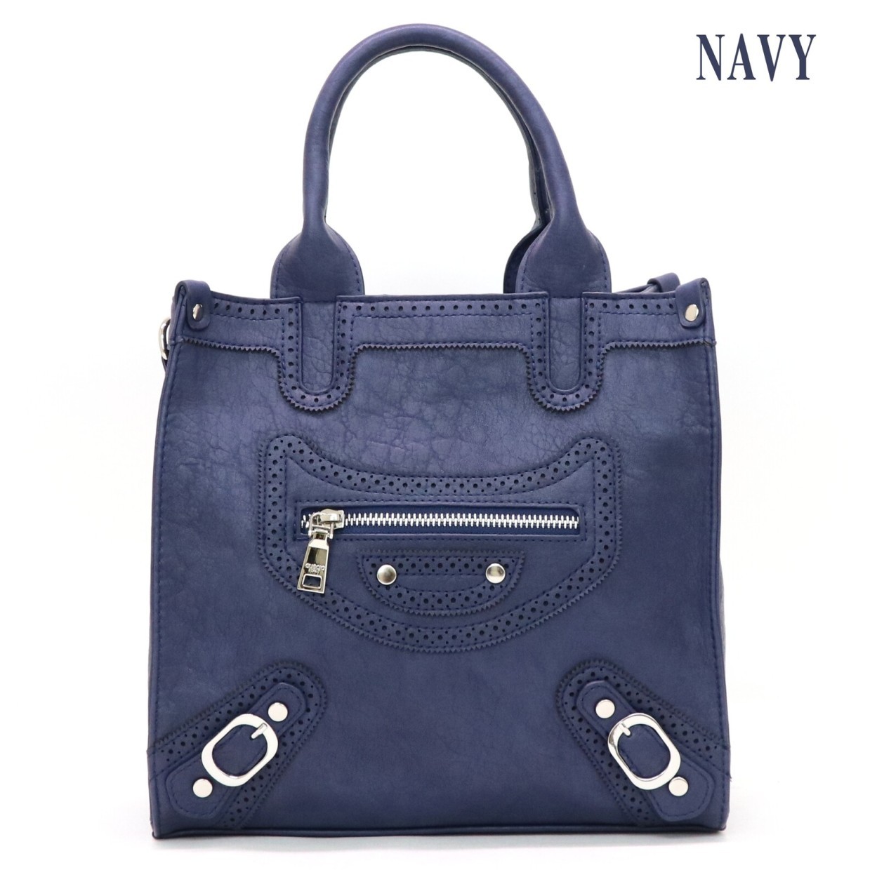 美品 GUSCIO グッシオ パンチング レザー 2WAY ハンド バッグ ネイビー h63 楽天市場】【中古】美品 GUSCIO グッシオ パンチング レザー 2WAY
