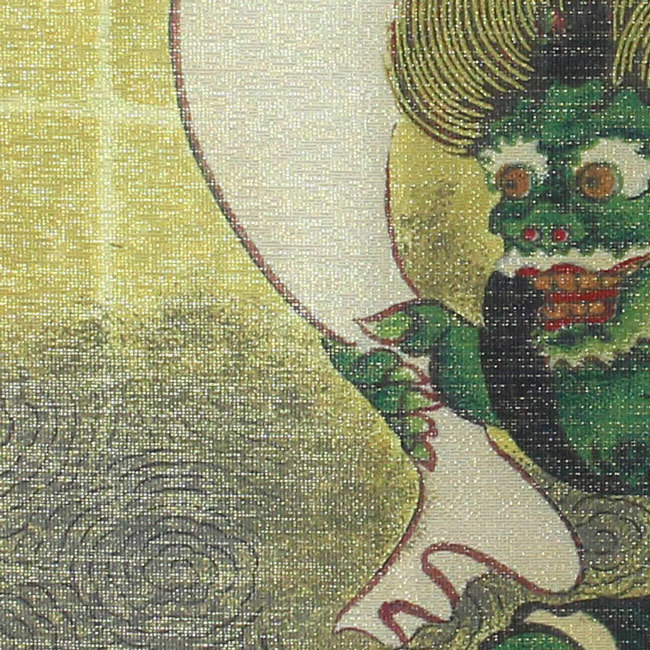 暖簾『風神雷神』水墨画家による肉筆 一点物 暖簾『風神雷神』水墨画家による肉筆 一点物 - メルカリ