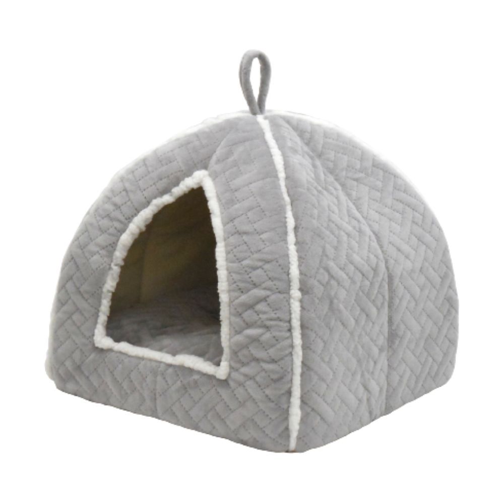 犬 猫 ペット ドーム STYRIA あったか わんにゃん ハウス 冬 通年 暖かい 洗える おしゃれ かわいい ベッド 小型犬 ふかふか リバーシブル クッション コード穴 | STYRIA | 02