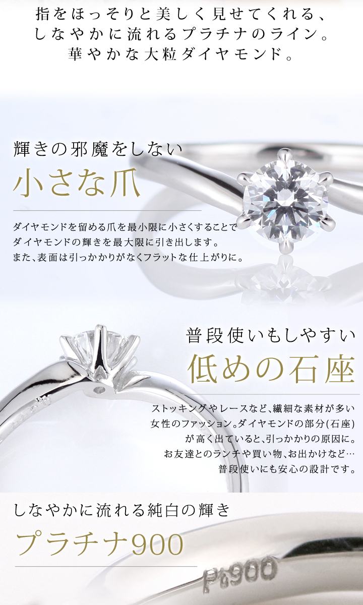 ダイヤモンド プラチナ ピンクダイヤモンド リング 婚約指輪