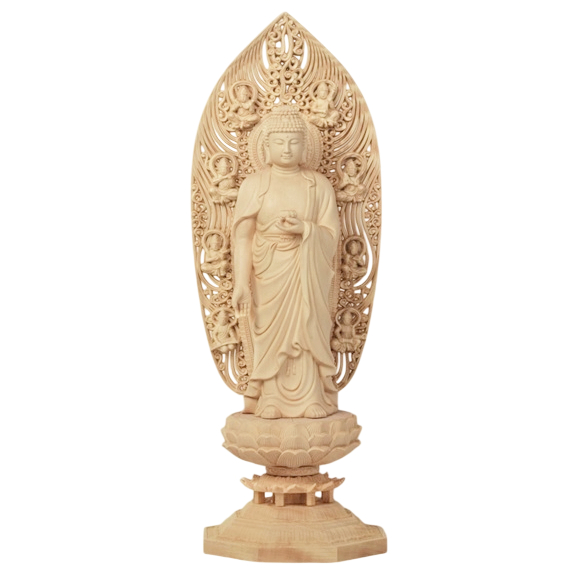 釈迦如来立像 金箔 金彩 木彫 一木造り 仏像 仏教美術 骨董 古美術 釈迦如来立像 金箔 金彩 木彫 一木造り 仏像 仏教美術 骨董 古美術