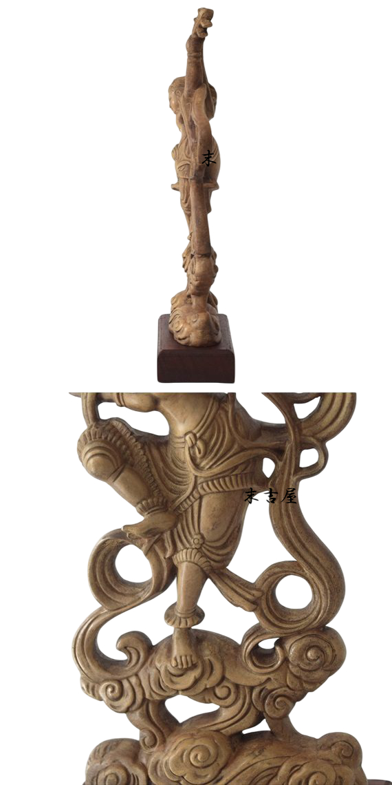 仏教美術 仏像 妙音天女銅像 家内仏堂 奉納 装飾品 工芸品 置物 木彫り 仏像 飛天 天女 フィギュア 飛天像 天女像 立像 置物