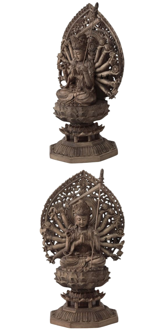 木彫り 仏像 准胝観音 准胝観音菩薩 准胝観音像 準胝観音 準提観音