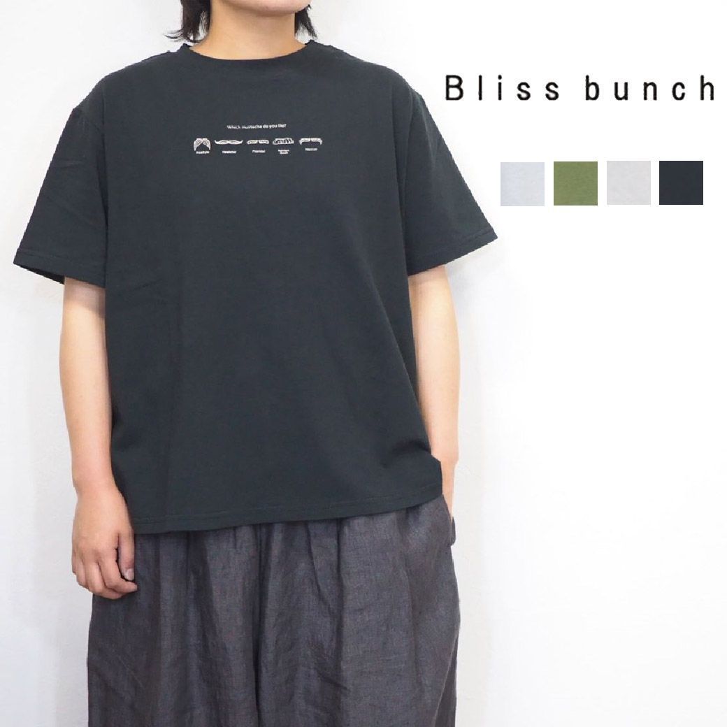 Bliss Bunch/ブリスバンチ コットン ひげ プリント Tシャツ カットソー