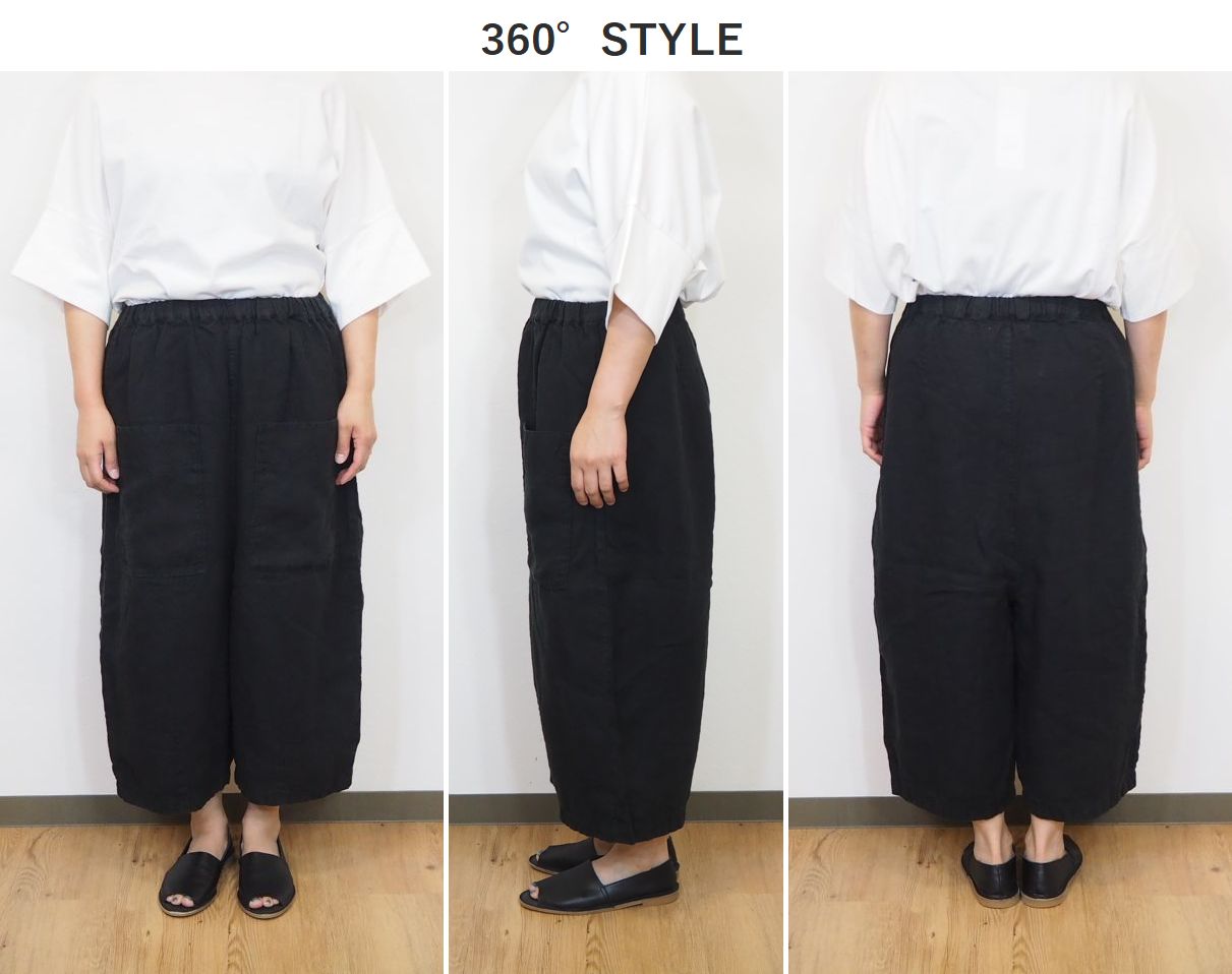 tumugu/ツムグ ソリト リネン 麻 8分丈 パンツ クロップド レディース きれいめ 夏 ゆったり イージー ワイドパンツ ナチュラル 服  30代 40代 50代 :tb23245:ナチュラル服とバッグのシュガー 通販 