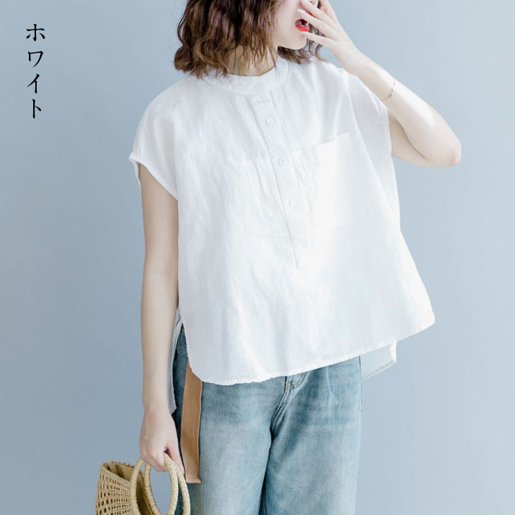 スクエアネックプルオーバーシャツ 半袖シフォンシャツブラウス ナチュラルシャツ シンプルシャツ ins 大人ファッション 大人コーデ 大人カジュアル シャツ ブラウス トップス コットン ナチュラル シンプル 大人