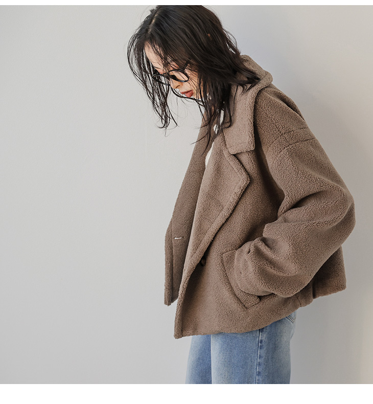 NUS】 テディボアテーラーショートコート NUS】 テディボアテーラー