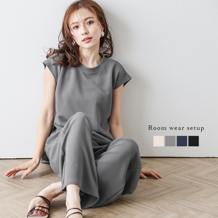 Laura Ashleyフレンチスリーブ＆ショートパンツ快適ルームウェア てらおかなつみコラボ 】 ルームウェア フレンチ袖ショート