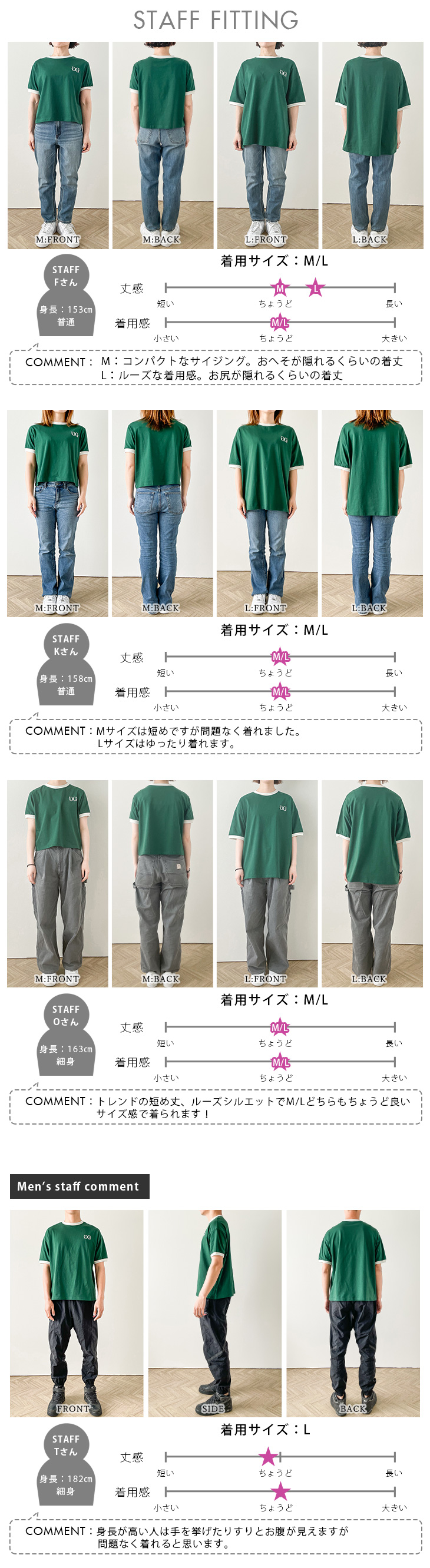 リンガーロゴTシャツ 選べる2type オーバーサイズ レディース