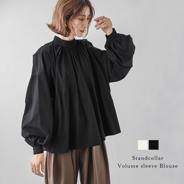ブラウス ボリュームスリーブ 大人フェミニン 長袖 トップス レディース おすすめ  【lstp307-345】【to25】【即納：1-5営業日】【送料無料】メ込1 ブラウス ボリュームスリーブ 大人フェミニン 長袖 トップス