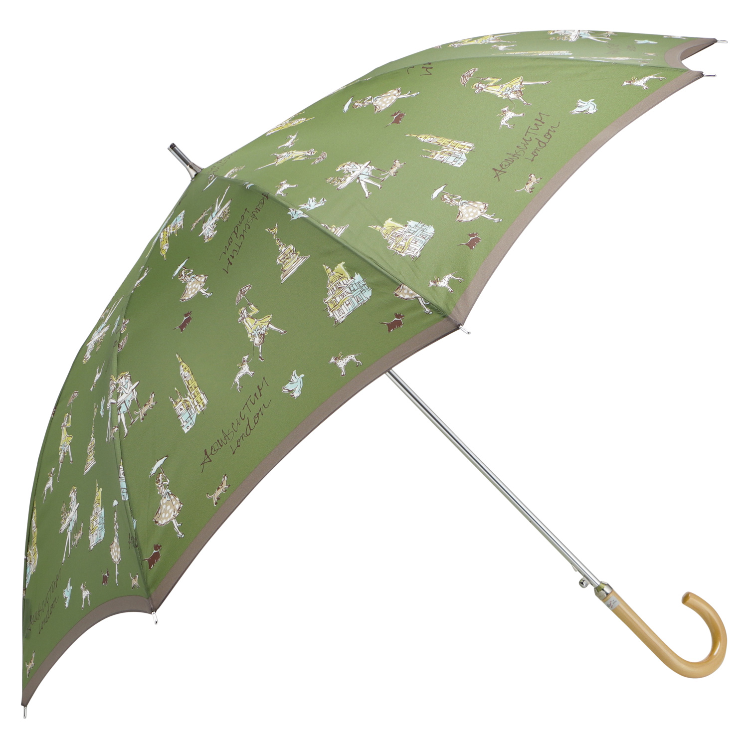 Aquascutum（アクアスキュータム） 長傘 雨傘 ガールプリント