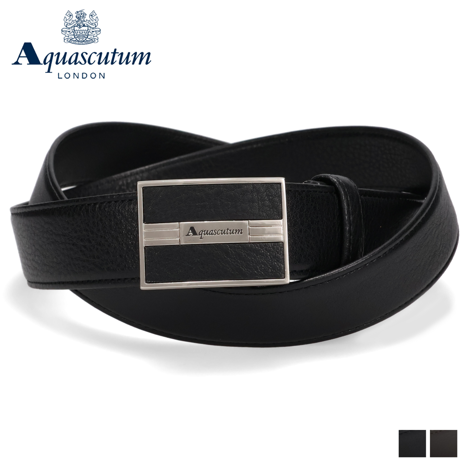 481新品Aquascutumアクアスキュータム エラスティックベルトイタリア製 Aquascutum アクアスキュータム AQUASCUTUM ベルト レザーベルト